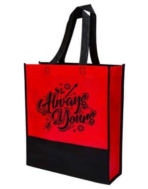 mix color non woven bag - red