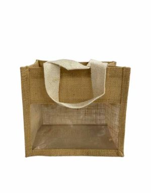 Jute Bag with Transparent PVC
